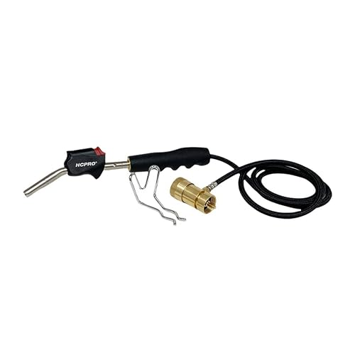Hcpro Blaze Hc-Bzt5 Self Igniting 1.5M/5Ft 60" Hose, Gas Welding Torch, Swirl Flame, Use W/Mapp/Map Pro/Propane Max Operating Temp 1982 °C / 3600 °F W/Hook For Welding, Hvac, Brazing, Plumbing #TOP4