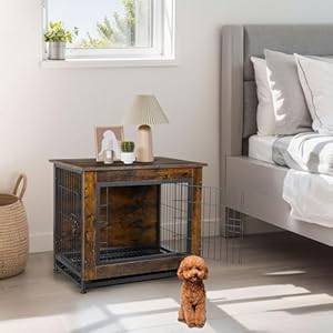 Jy Qaqa Dog Crate Furniture Wooden Dog Crate Table Doubledoors Dog Furniture Indoor Dog Kennel Dog House Dog Cagebrowns  Cucciolini Doodles Jy qaqa dog crate furniture wooden dog crate table double doors dog furniture indoor dog kennel dog house dog cagebrowns   cucciolini doodles