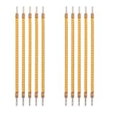 SHINEOFI 10 Stück LED Softlichtfaden 3v 60mm Glühbirne mit Niedriger Spannung Kühler Betrieb und Gelber LED für Lampenreparatur und Beleuchtungseinrichtungen