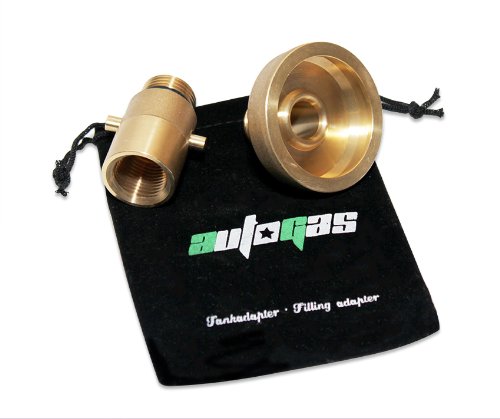 Tankadapter Adapter LPG Autogas Set M22 W21,8 Dish/Bajonett+Adaptertasche