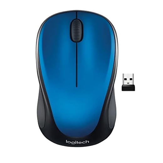 Logitech M317 Wireless Mouse, 2.4 GHz with USB Receiver, 1000 DPI Optical Tracking, 12 Month Battery, Compatible with PC, Mac, Laptop, Chromebook - Blue