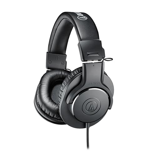 オーディオテクニカ ATH-M20xプロフェッショナルモニターヘッドホン 有線 スタジオレコーディング/楽器練習/ミキシング/DJ/ゲーム/モニターヘッドフォン/有線 【国内正規品】ブラック