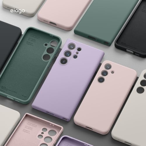 elago Compatible with Samsung Galaxy S24 Plus Case, Liquid Silicone Case, Full Body Protective Cover, Shockproof, Slim Phone Case, Anti-Scratch Soft Microfiber Lining, 6.7 inch (Stone) by elago - Image 8