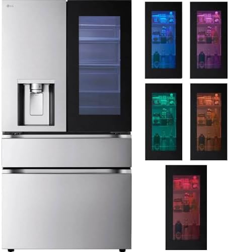 LG 29 cu. ft. Smart MyColor InstaView Standard-Depth MAX 4-Door F...