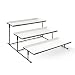 [NEW AND IMPROVED] Sweese 3302 Three Tiered Serving Stand - Sturdier Food Server Display Rack with Rectangular Porcelain Platters/Trays for Parties
