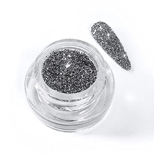 Sparkling Diamond Nail Art Glitter Power Silver Reflective Crystal Sequins Holographic Laser Super Bright Pigment Party Nightclub For Nail Art Decro Dust Manicures Decorations #TOP5