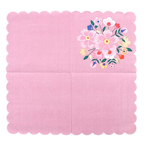 Restokki 8 unidades 24,5x24,5cm lindo guardanapo descartável de papel de seda para festa de casament