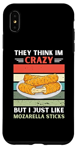 ���B���e�[�W They Think Im Crazy But I Just Like Mozarella Sticks�B �X�}�z�P�[�X iPhone XS Max �p