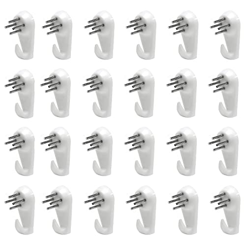 Image of 100Pcs Hardwall Hangers for Hardware Picture Hanger Invisible Nail Hangers No Damage Wall Hangers for Photo Frame Art Painting Non-Trace Drywall Stucco Concrete Hooks 1.18 inch x 0.59 inch (LxW)