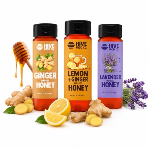 Set gourmet de 3 mieles infusionadas HIVE Food Co. miniatura 1