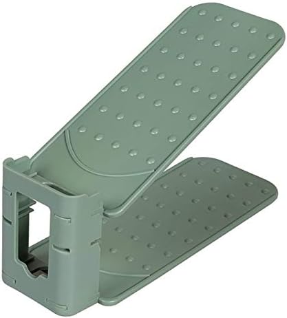 P9IDEDFH クリエイティブプラスチックシューズラックオーガナイザー 省スペース ストレージ 調節可能なフットウェアラック 省ス