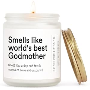 Godmother Proposal Gift, Godmother Gifts from Godchild, Will You Be My Godmother, Birthday Mothers Day God Mother Gifts- Handmade Lavender Godmother Candle(7oz)
