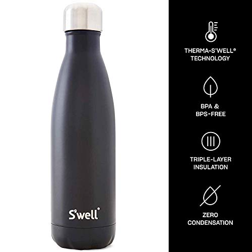 S'well Stainless Steel Water Bottle-17 London Chimney-Triple-Layered Vacuum-Insulated Containers Keeps Drinks Cold For 36 Hours And Hot For 18-Bpa-Free-Perfect For The Go, 17 Fl Oz #TOP2