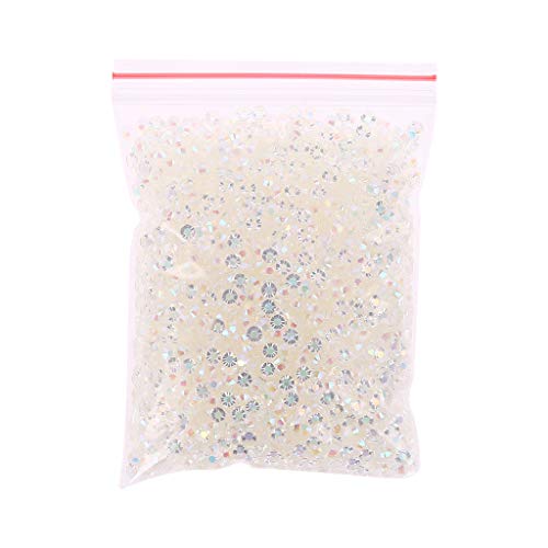 5000 bolsas redondas de diamantes de imitación de cristal blanco degradado para joyas, manualidades, ropa y zapatos