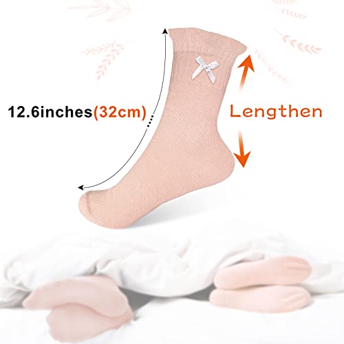 Mig4U 2 Pairs 100% Cotton Moisturizing Socks For Dry Feet Overnight, Breathable Moisturising Sock For Women Heel Hydrating, Foot Spa, Eczema Heal #TOP5