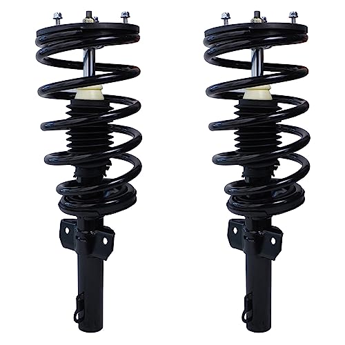 Image of Detroit Axle - Struts Shocks for 1995-2003 Ford Windstar 1996 1997 1998 1999 2000 2001 2002 2 Front Ready Struts w /Coil Spring 2 Rear Shock Absorbers Replacement Suspension Kit