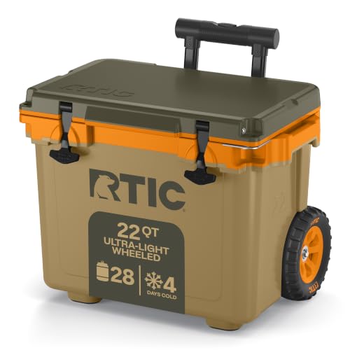Image of RTIC 22 QT Ultra-Light Wheeled Cooler with Handle