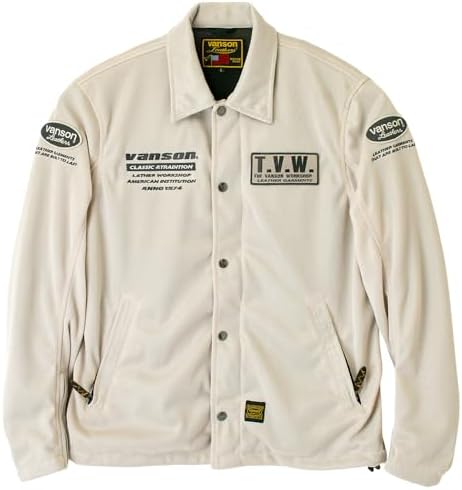 vanson メッシュコーチジャケット アイボリー　Mサイズ 41B4eomY5aL._AC_.jpg
