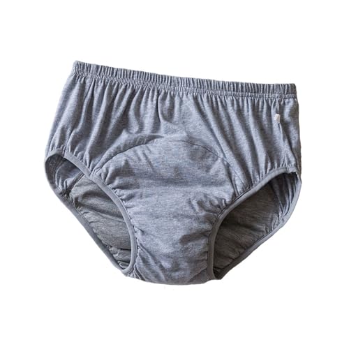 ユニセックス大人用失禁パンツ、防水おむつパンツ、寝たきり、高齢者、失禁者に適した失禁下着(Light gray,X-Large)