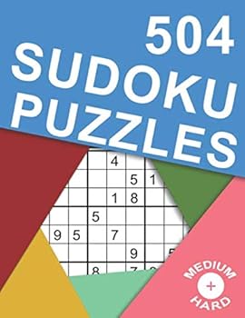 Paperback 504 Sudoku Puzzles Medium - Hard: Difficulty Medium - Hard Sudoku Puzzle Books for Adults Including Instructions and Answer Keys Book