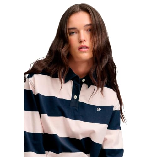 Superdry Femme Top Rugby Athletic Essentials Rayé Coupe OverTaille - vue 5