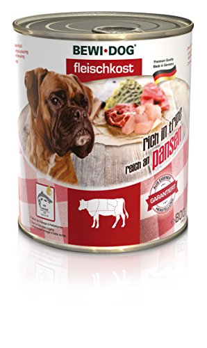Bewi Dog Fleischkost 6 x 800g reich an Rinderpansen