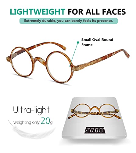 Image of Eyekepper Reading Glasses for Men, Large Round Readers Women Oval | Mens Womens Cheaters, Reader Eyeglasses, All-Day Comfort Spring Hinges, Scratch Resistant for Work /Crafts