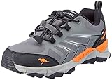 Bolsillo secreto KangaROOS K-AD Ground RTX, Zapatillas Mujer, Gris Acero, Naranja neón, 40 EU