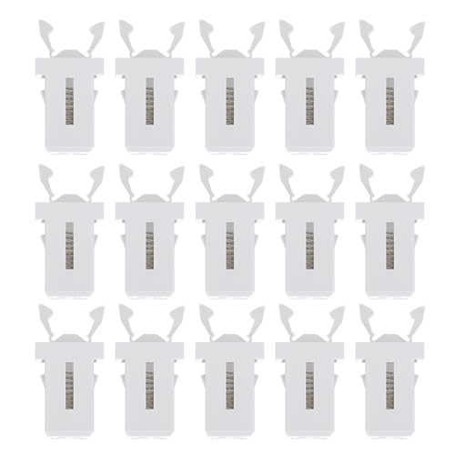 CTIRCHIU 50 Pestillos de Repuesto para Cubo de Basura, Botón Pulsador Plástico de Color Claro, Compatible con Tapas de Botes de Basura de Cocina, Cierre Seguro y Práctico para Contenedores