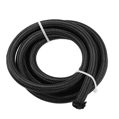 A ABSOPRO 8ft coche combustible tubo AN6 universal trenzado aceite combustible gas línea tubo negro