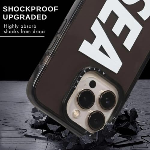 Image of for iPhone 13 Pro Max SEA Case Transparent, Grip Case Silicon Slim Fit Shock-Absorbing TPU Bumper & Anti-Yellowing Clear Protective Back Cover for iPhone 13 Pro Max (Black, 01)