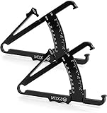 Skinfold Body Fat Caliper - Skin Fold Body Fat Analyzer and Handheld BMI Measurement Tool Skinfold Caliper Device Measures Body Fat for Men and Women by MEDca - (Pack of 2, Black)