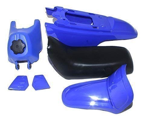 Tête de fourche PW50 bleu plastique pour réparer un carénage avant cassé