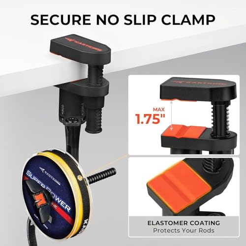 Image of KastKing TrueWind Clamp-On Fishing Line Spooler, Portable Fishing Reel Spooler for Spinning & Baitcasting Reels, No Line Twist, Adjustable Tension, Built-in Line Cutter