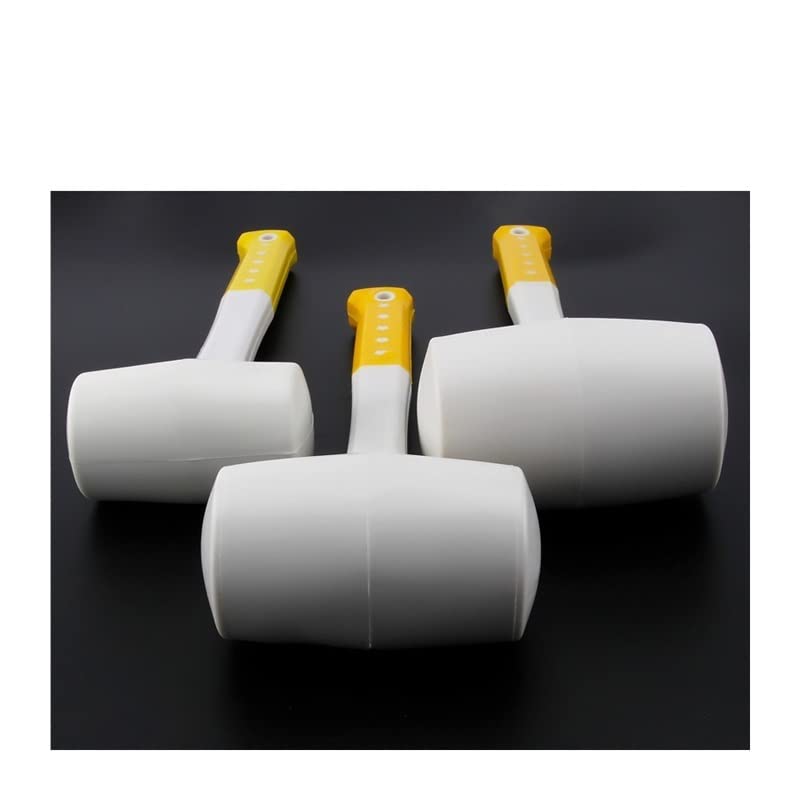 Yaoqijie - Martello in gomma bianca, 1 pezzo, per piastrelle in ceramica, colla di plastica, diametro 55 mm, 60 mm, diametro 70 mm, con manico antiscivolo di lunga durata (peso: 55 mm di diametro)
