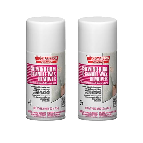 Champion Sprayon Chewing Gum & Candle Wax Remover 5.5 oz. 2 count.