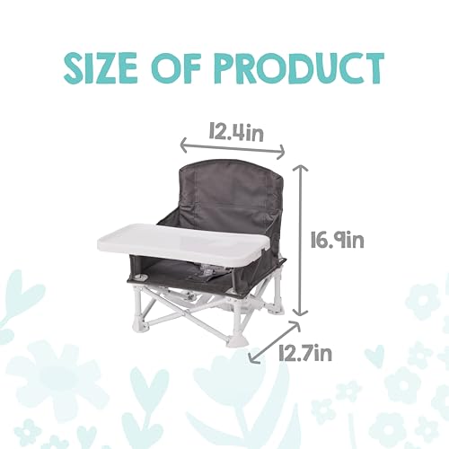Image of Regalo My Chair 2-in-1 Baby High Chair & Portable Travel Booster Seat, High Chair for Babies & Toddlers, Booster Seat for Kitchen Chair, Oversized Tray with Cup Holder, Gray