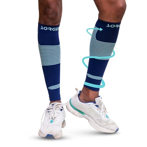 Image of Sorgen Sports Compression Calf Sleeves | 20-30 mm Hg | Ideal for Running, Cycling, Marathons, Athletics & Indoor Training | Helps Reduce Leg Cramps | Boosts Performance & Aids Recovery | Comfortable, Durable & Supportive
