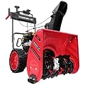 PowerSmart 24-inch 2-Stage Self-Propelled Gas-Powered Snow Blower with Electric Start 252cc Engine