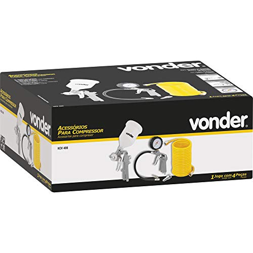 Jogo de acessórios para compressor, com 4 peças, ACV 400, Vonder