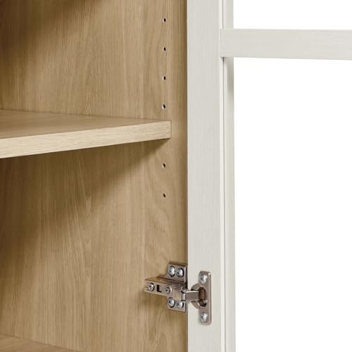 Modway EEI-6639-WHI-OAK Nolan Tall Arched Storage Display Cabinet, White Oak thumb #8