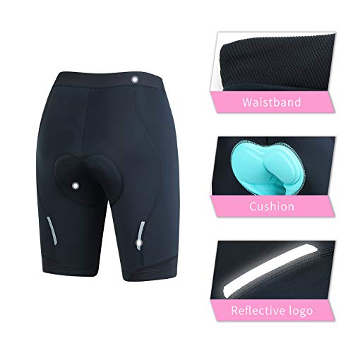 Image of Beroy Women's Triathlon Shorts with 3D Gel Padded, Cycling and Spinning Pants.