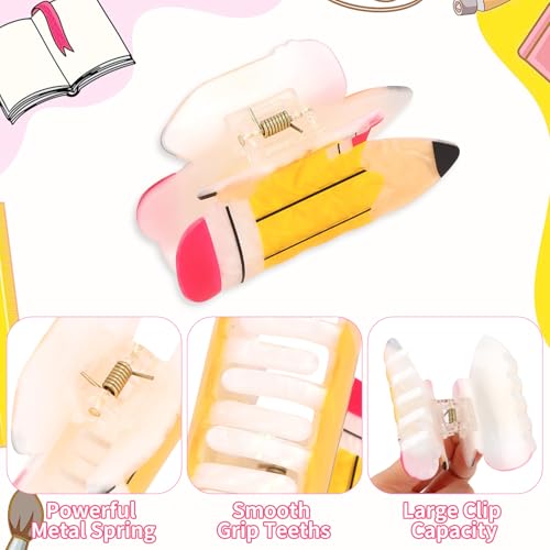 Pinzas de garra para cabello YARIEW tipo lápiz, pack de 3 unidades para cabello grueso y fino miniatura 3