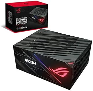ASUS ROG Thor 1200W Platinum Power Supply Unit with Aura Sync and OLED Display - Black