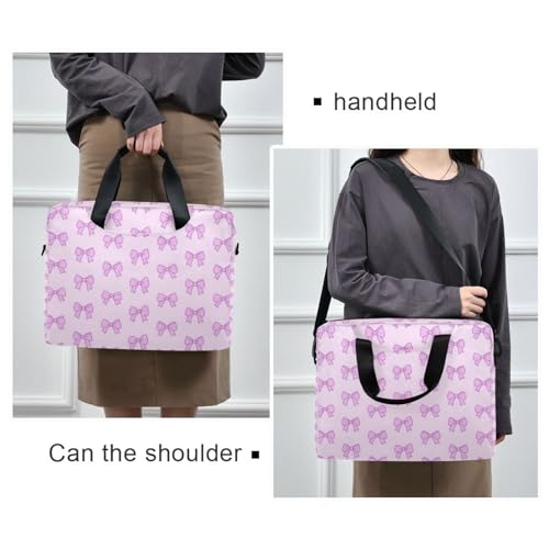 Funda para portátil 15.6" con correa y asa morada miniatura 2