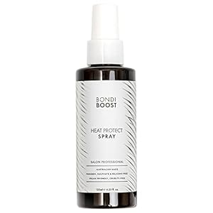 BondiBoost Heat Protectant Spray 4.23 fl oz – Thermal Hair Protection from Heat Styling – Light Weight Formula – Sulfate + Paraben Free, for Women + Men – Vegan/Cruelty-Free – Australian Made