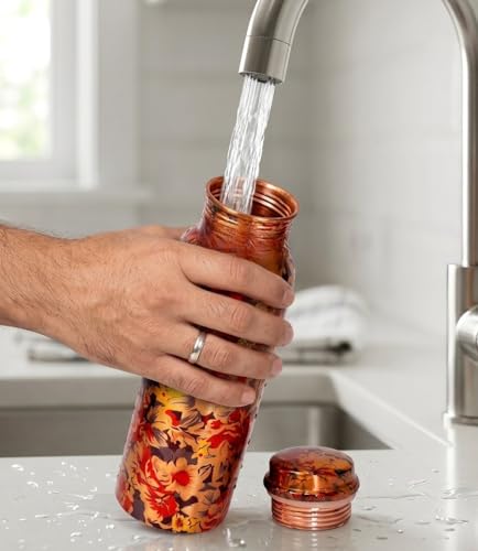 Gourde en cuivre anti-fuite BRACOP bouteille d'eau 750 ml - 7