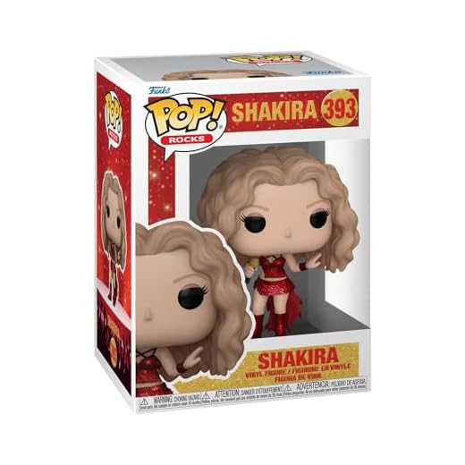 Funko Pop! Rocks: Shakira - (Super Bowl) - Purpurina - Figura de Vinilo Coleccionable - Idea de Regalo- Mercancia Oficial - Juguetes para Niños y Adultos - Music Fans - Muñeco para Coleccionistas