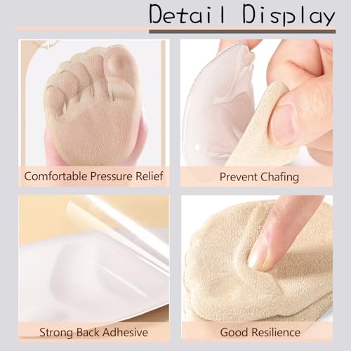 Joiockan Heel Inserts For Shoes 12 Pair Heel Protectors Heel Pads Heel Grips For Loose Shoes Liner Filler Insoles Make Shoe Fit Heel Cushion Metatarsal Pads For Women Prevent Heel Pain Blisters  thumb #3