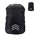 Backpack Rain Cover, Waterproof Lightweight Oxford Cloth Backpack Cover Black Reflective Rucksack Rain Cover for Hiking Camping Traveling(60L)